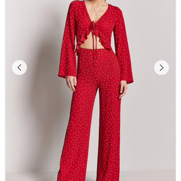 polka dot jumpsuit forever 21